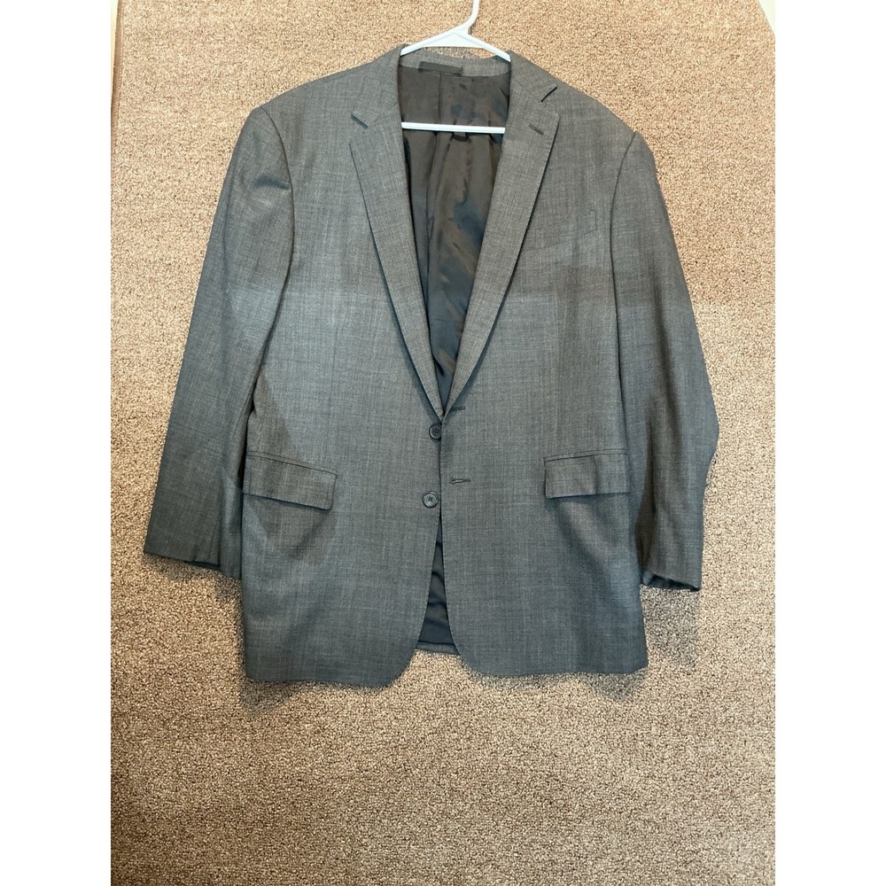 Ralph Lauren Men Dk Gray/Black BLACK LABEL Blazer Sport Coat 44R ITALIAN‎  Wool